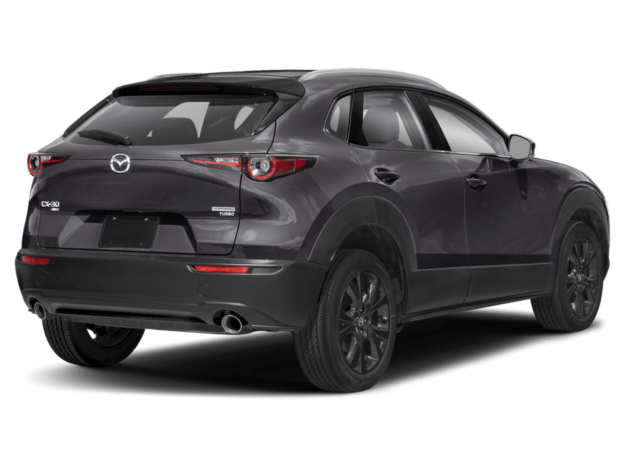 2021 Mazda CX-30 Turbo - Rear 3/4, facing to the right