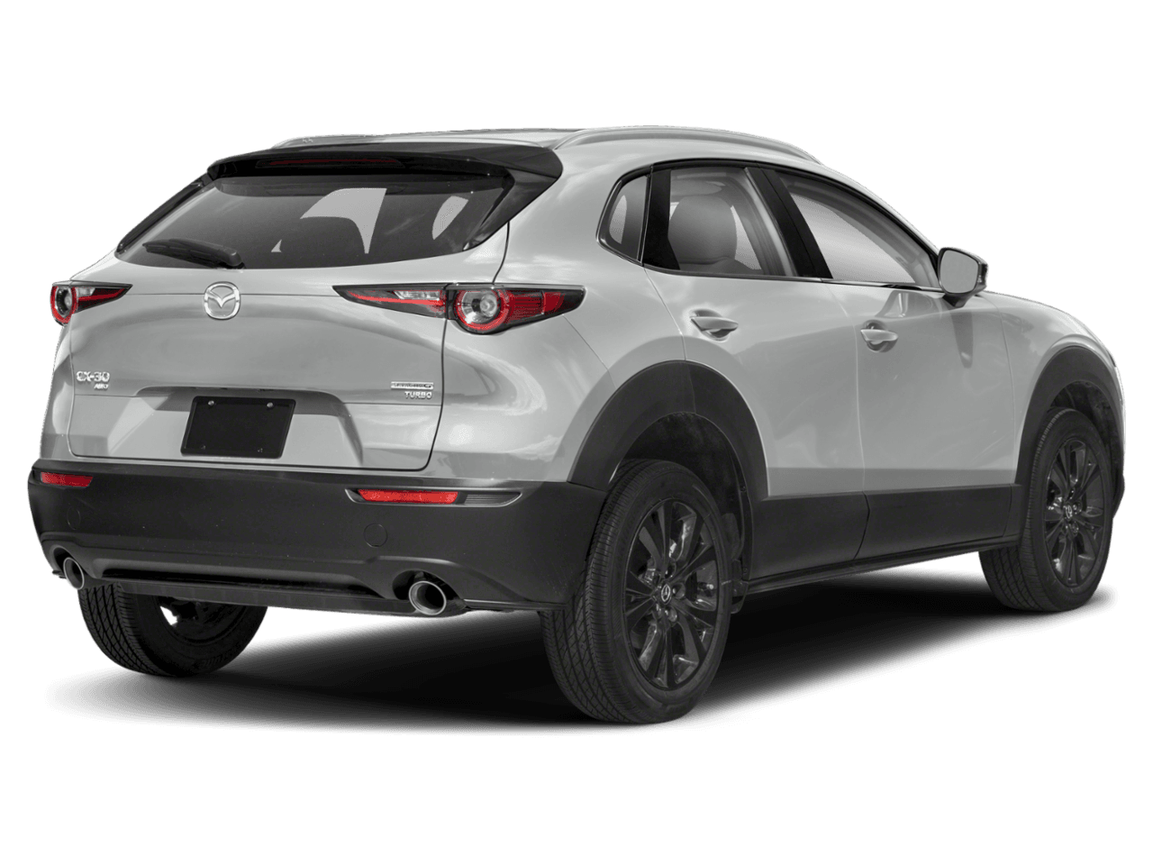 2021 Mazda CX-30 Turbo - Rear 3/4, facing to the right