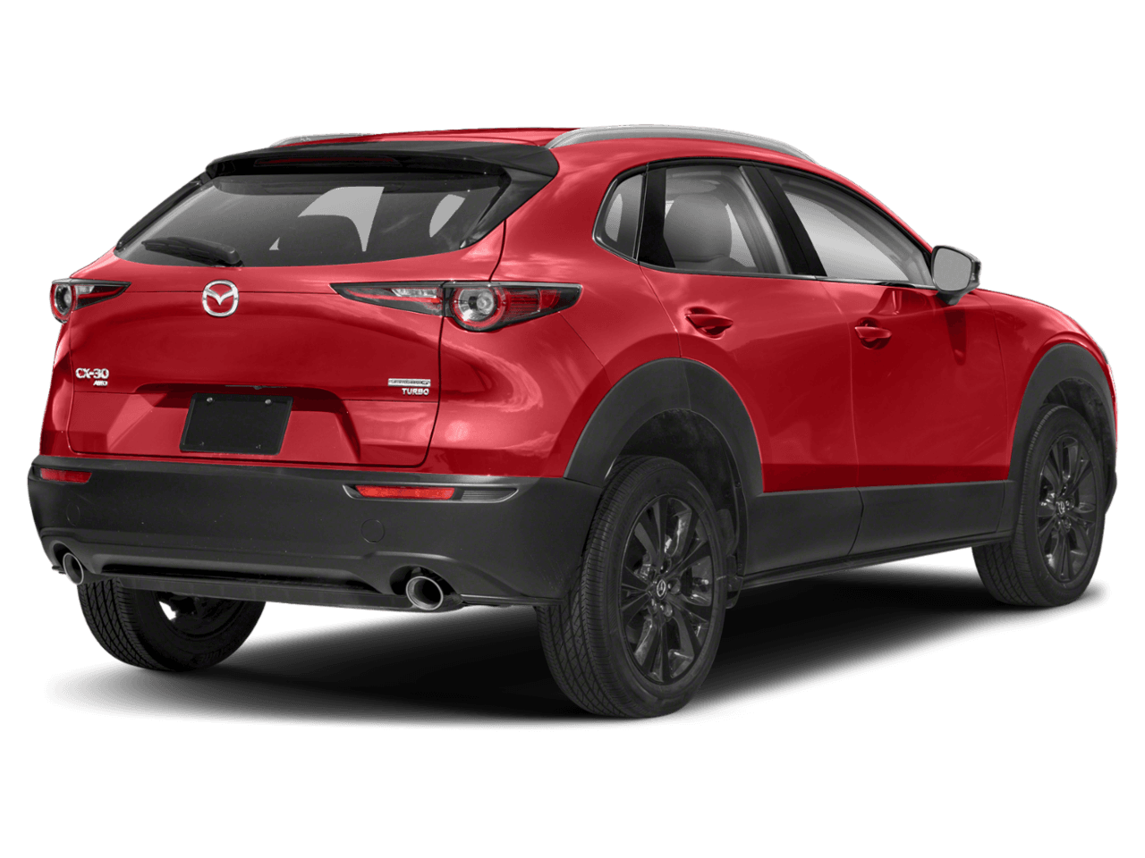 2021 Mazda CX-30 Turbo - Rear 3/4, facing to the right
