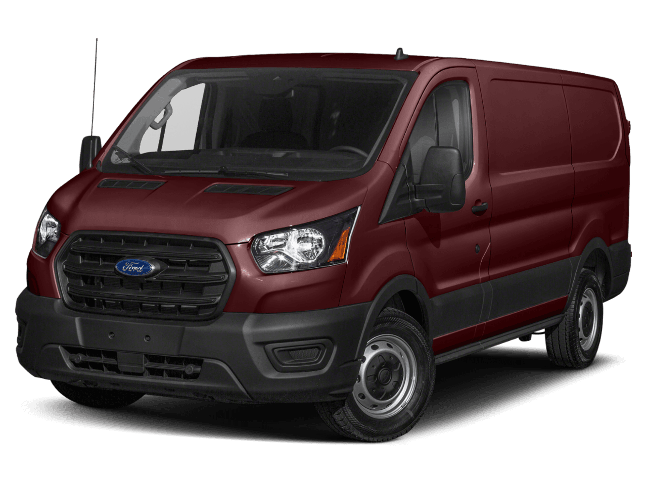 2021 Ford Transit Cargo Van T-150 130" Low Rf 8670 GVWR RWD - Front 3/4, facing to the left