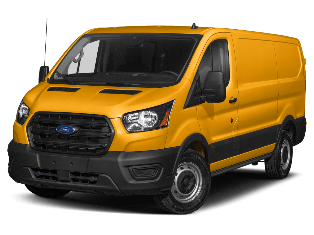 2021 Ford Transit Cargo Van T-150 130" Low Rf 8670 GVWR RWD - Front 3/4, facing to the left