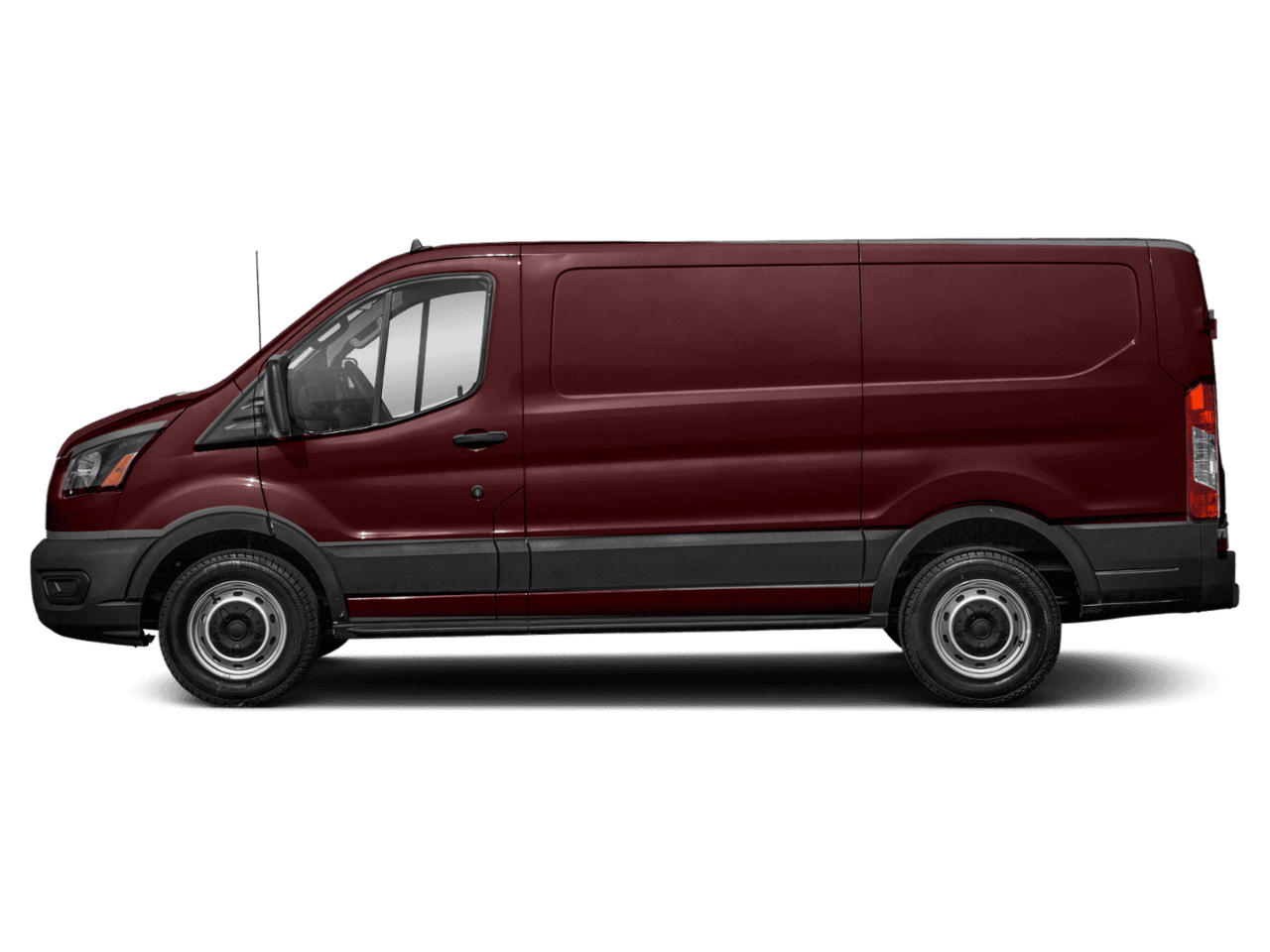 2021 Ford Transit Cargo Van T-150 148" Low Rf 8670 GVWR RWD - Profile, facing to the left