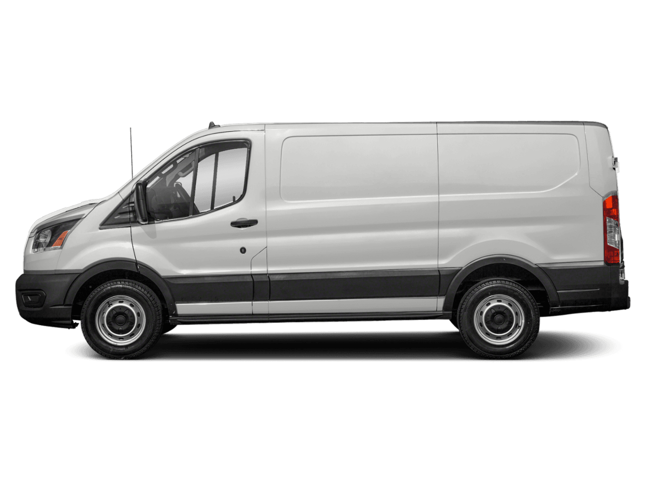 2021 Ford Transit Cargo Van T-150 148" Low Rf 8670 GVWR RWD - Profile, facing to the left