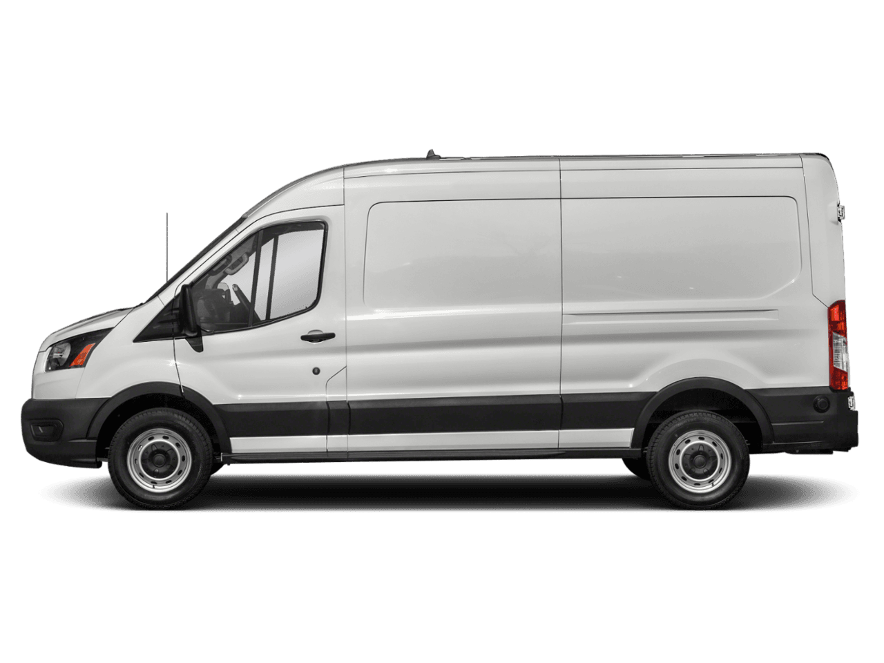 2021 Ford Transit Cargo Van T-150 130" Med Rf 8670 GVWR RWD - Profile, facing to the left
