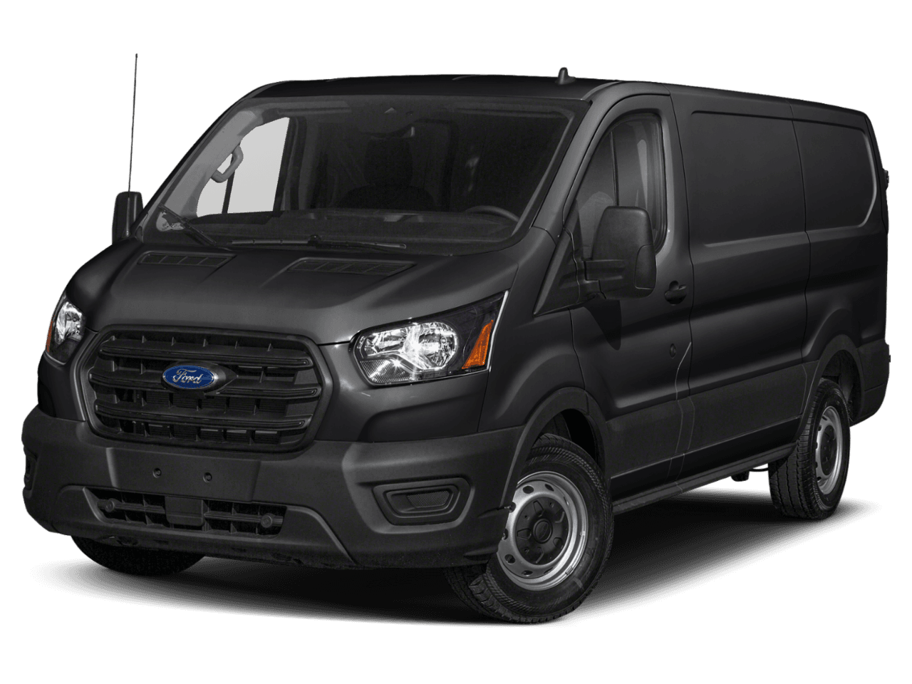 2021 Ford Transit Cargo Van T-150 148" Low Rf 8670 GVWR AWD - Front 3/4, facing to the left