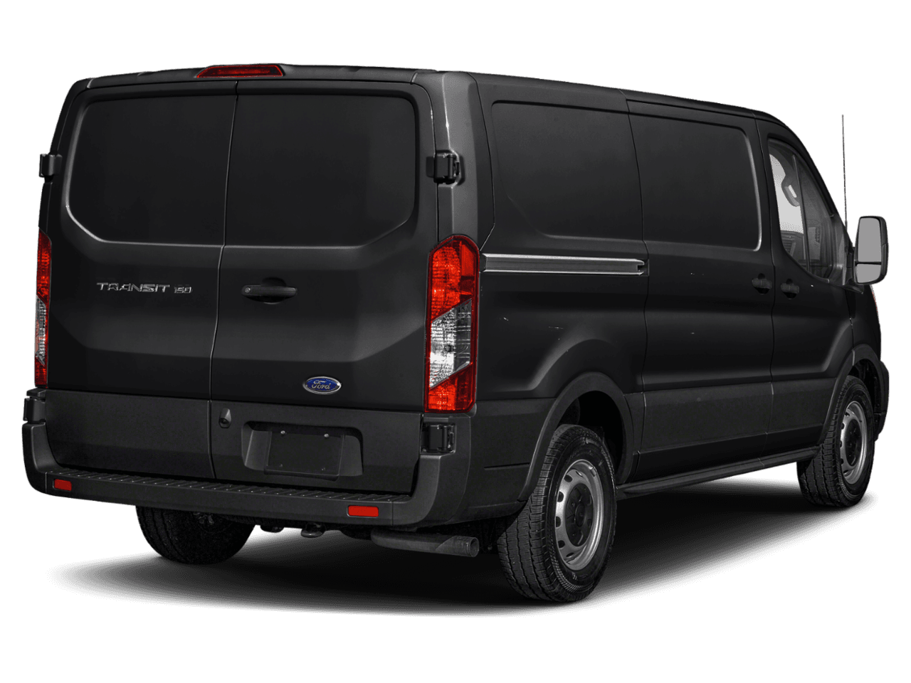 2021 Ford Transit Cargo Van T-150 148" Low Rf 8670 GVWR AWD - Rear 3/4, facing to the right