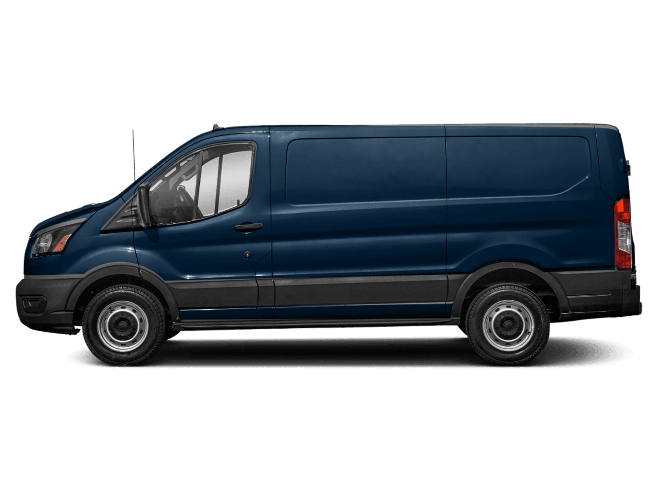2021 Ford Transit Cargo Van T-250 148" Low Rf 9070 GVWR RWD - Profile, facing to the left