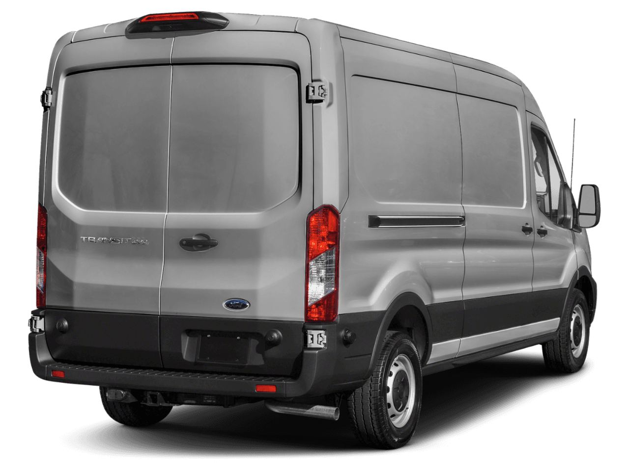2021 Ford Transit Cargo Van T-350 130" Med Rf 9500 GVWR AWD - Rear 3/4, facing to the right