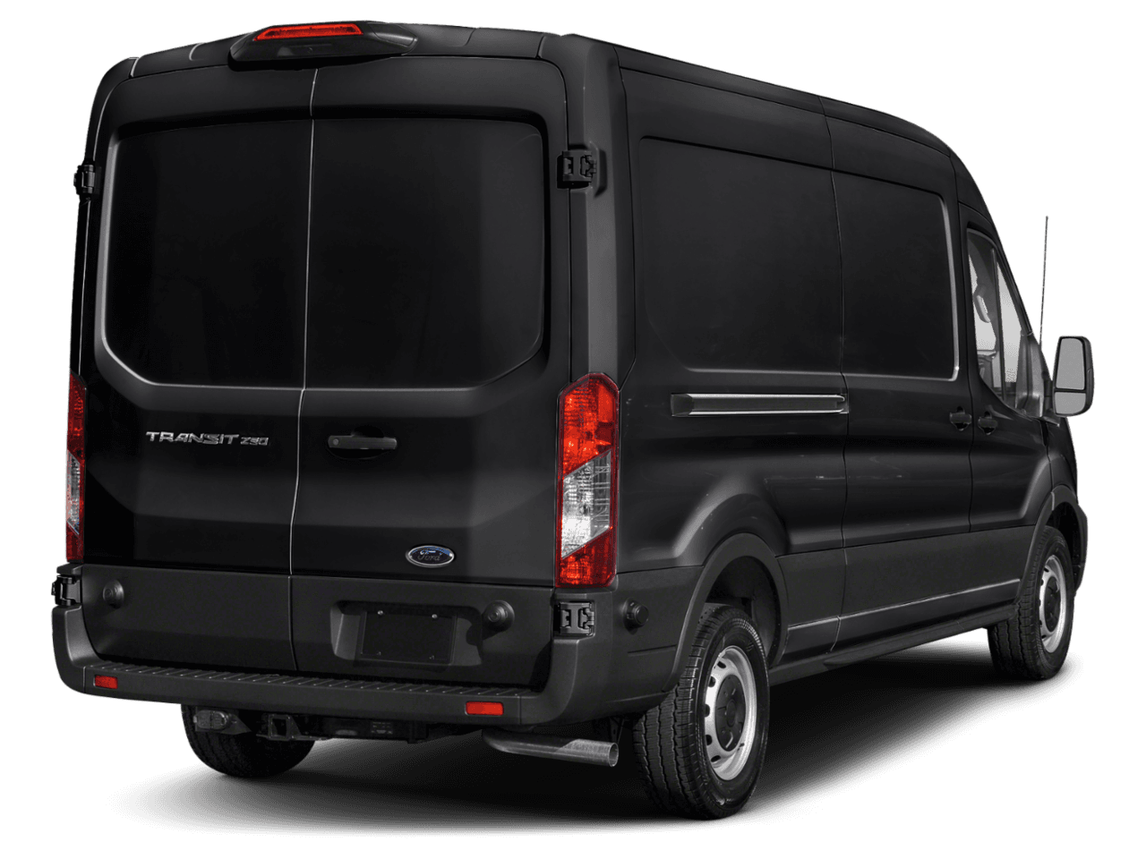2021 Ford Transit Cargo Van T-350 148" Med Rf 9500 GVWR AWD - Rear 3/4, facing to the right
