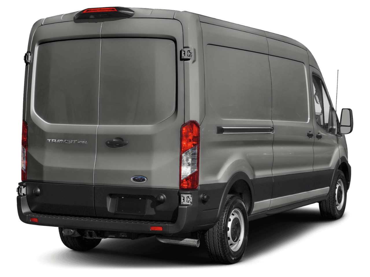 2021 Ford Transit Cargo Van T-350 148" Med Rf 9500 GVWR AWD - Rear 3/4, facing to the right