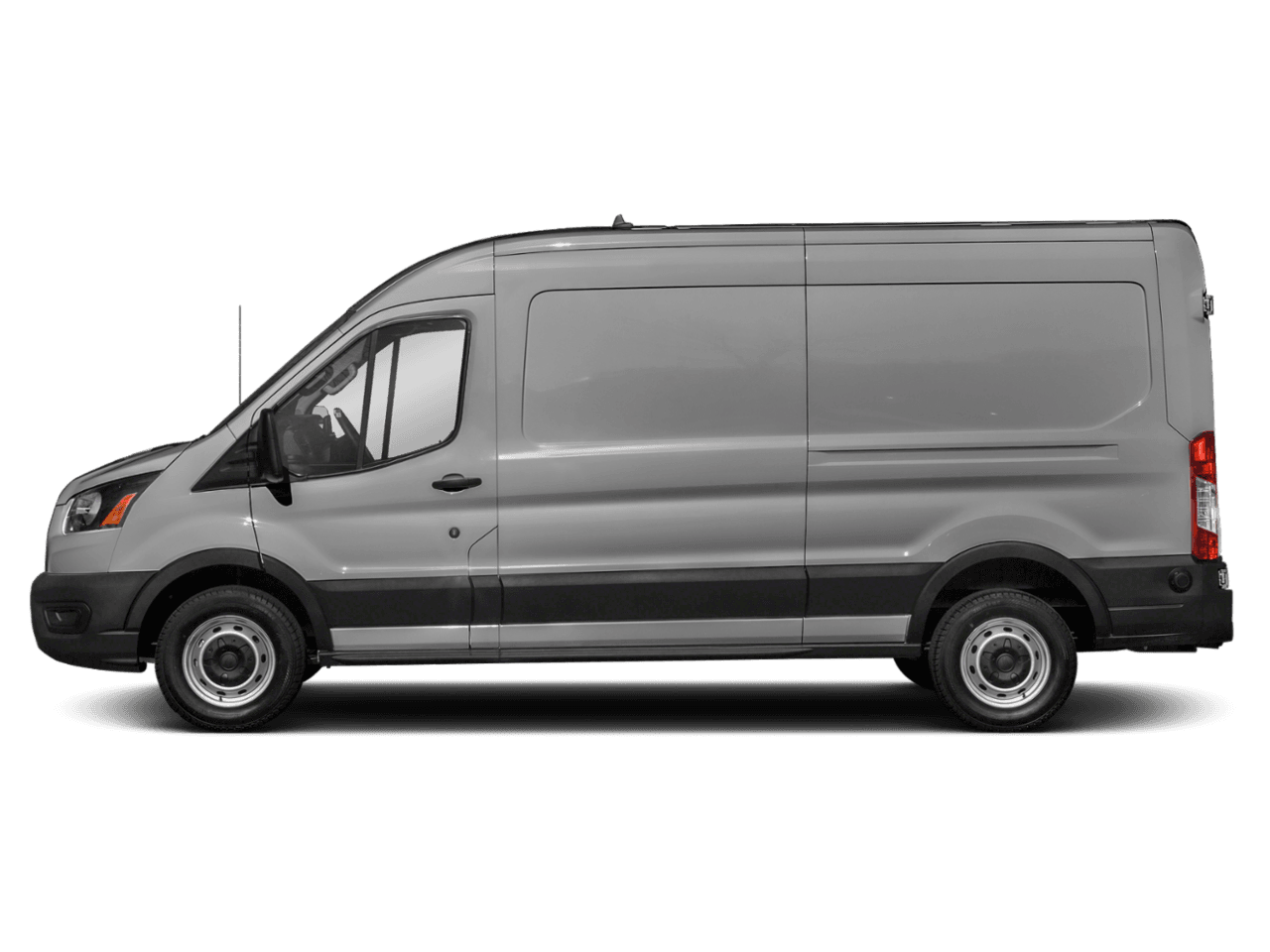 2021 Ford Transit Cargo Van T-350 HD 148" EL Hi Rf 11000 GVWR DRW RWD - Profile, facing to the left