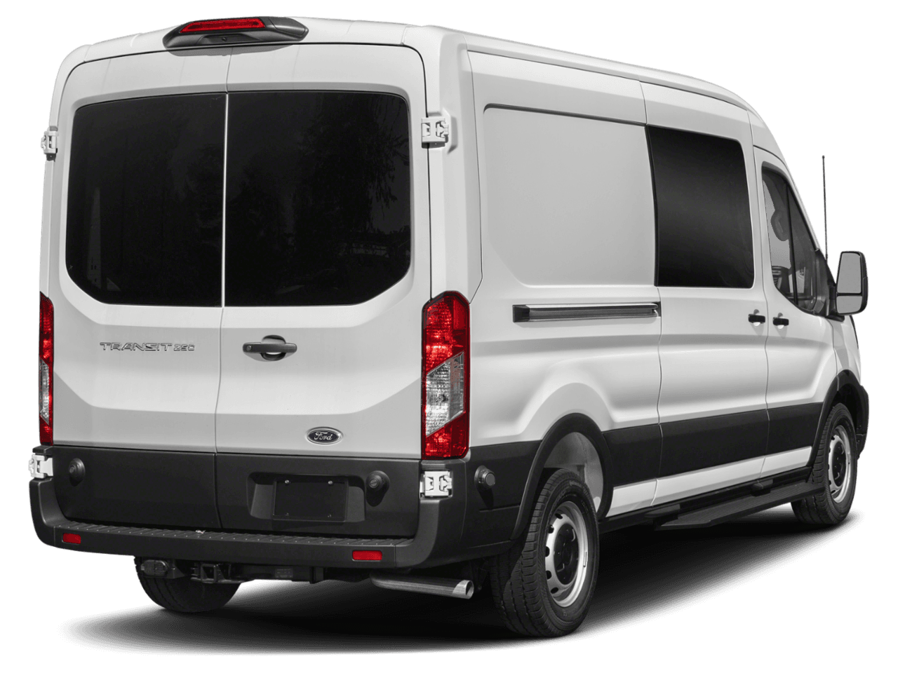2021 Ford Transit Crew Van  - Rear 3/4, facing to the right