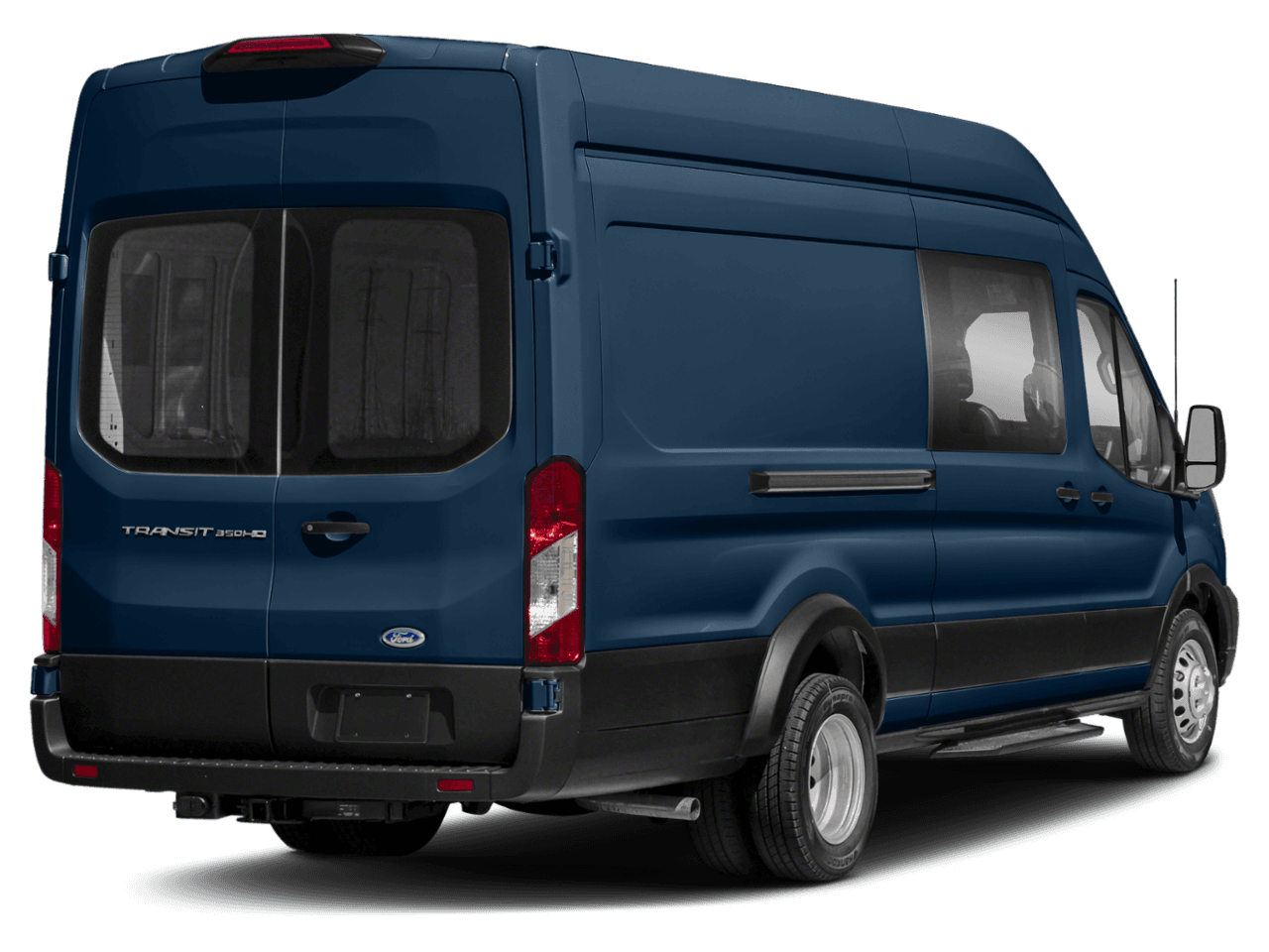2021 Ford Transit Crew Van  - Rear 3/4, facing to the right