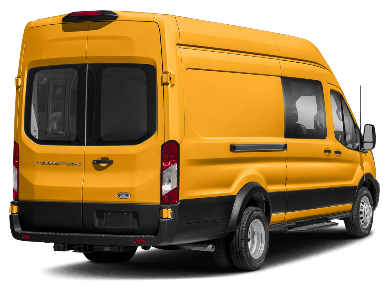 2021 Ford Transit Crew Van  - Rear 3/4, facing to the right