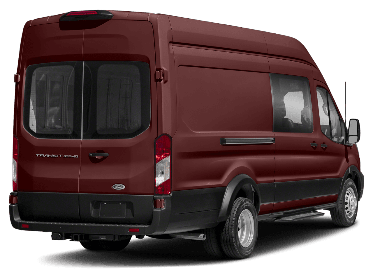 2021 Ford Transit Crew Van  - Rear 3/4, facing to the right