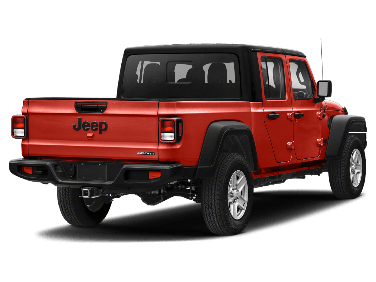 2021 Jeep Gladiator Sport - Rear 3/4, facing to the right