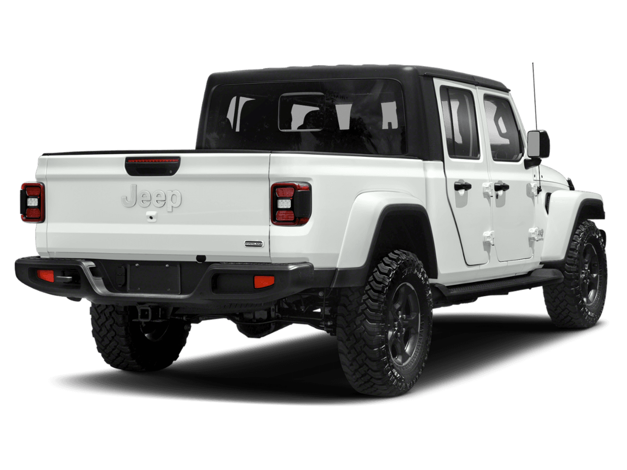 2021 Jeep Gladiator Overland - Rear 3/4, facing to the right