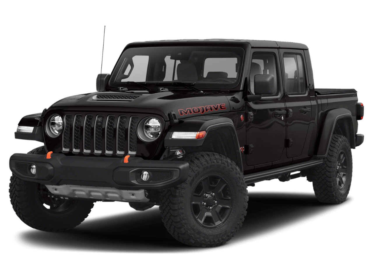 2021 Jeep Gladiator Mojave - Front 3/4, facing to the left