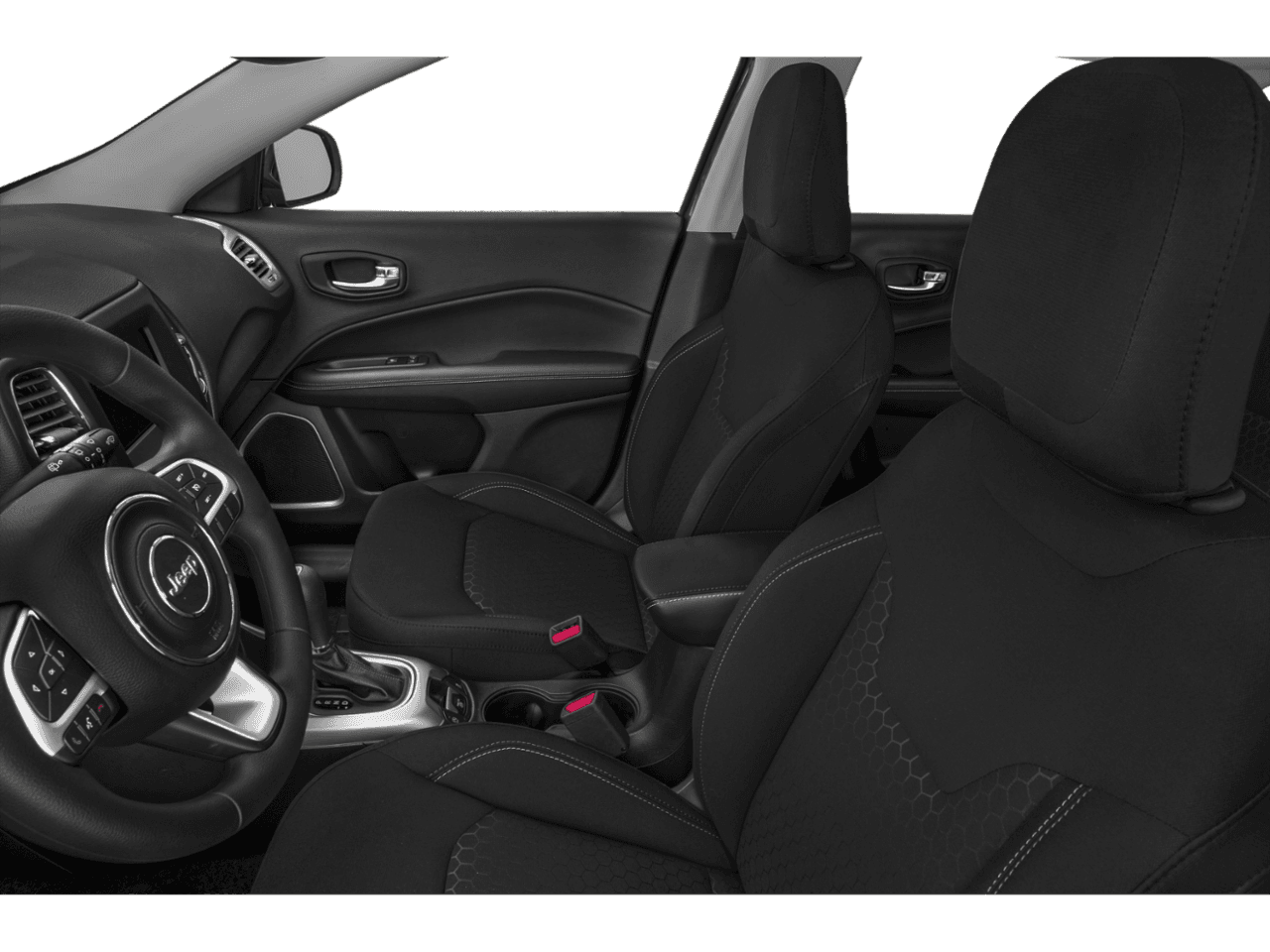 2021 Jeep Compass Limited - Interior Driver's Side with Door Open, Front Seat Feature