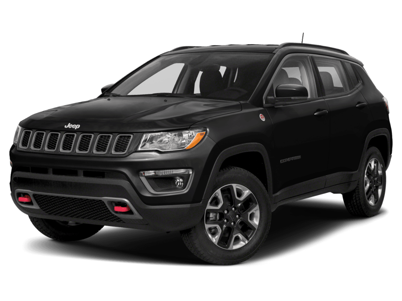 2021 Jeep Compass Trailhawk - Front 3/4, facing to the left
