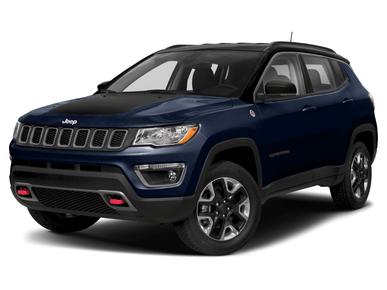 2021 Jeep Compass Trailhawk - Front 3/4, facing to the left