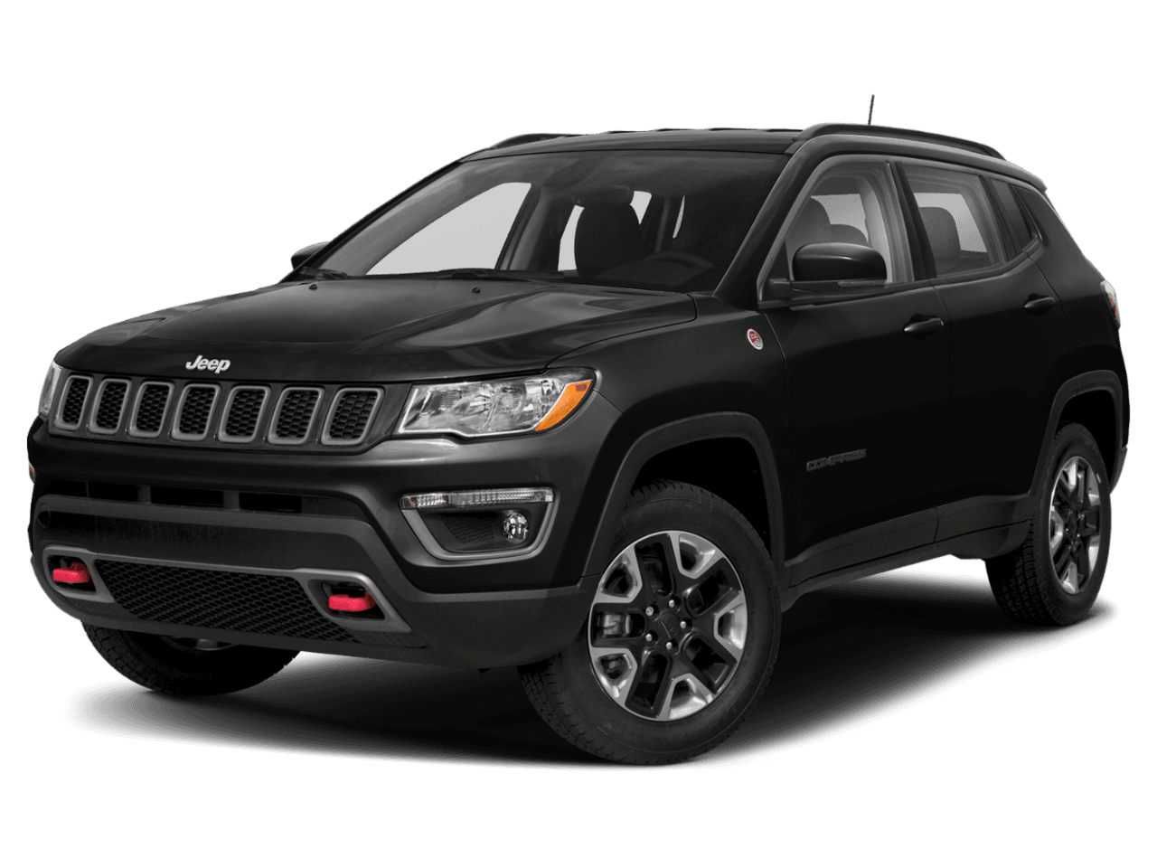 2021 Jeep Compass Trailhawk - Front 3/4, facing to the left