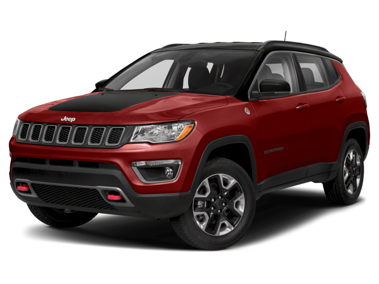 2021 Jeep Compass Trailhawk - Front 3/4, facing to the left