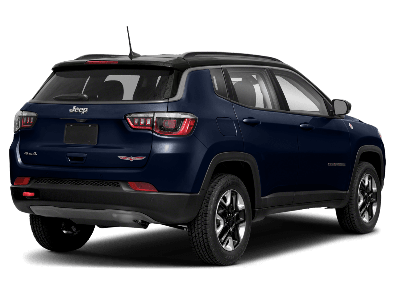 2021 Jeep Compass Trailhawk - Rear 3/4, facing to the right