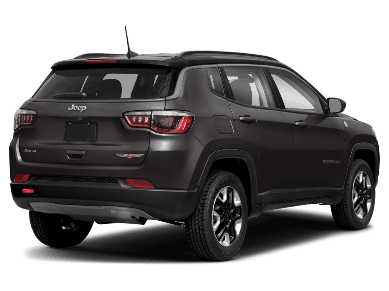 2021 Jeep Compass Trailhawk - Rear 3/4, facing to the right