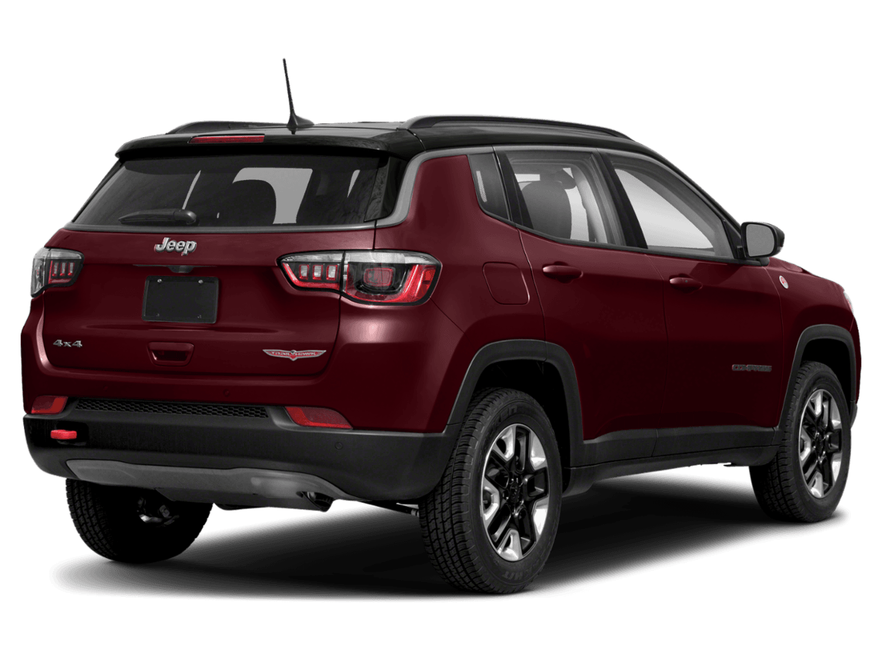 2021 Jeep Compass Trailhawk - Rear 3/4, facing to the right