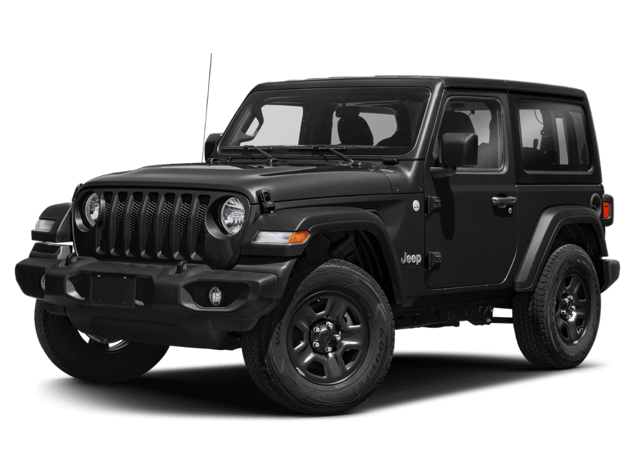 2021 Jeep Wrangler Sport - Front 3/4, facing to the left