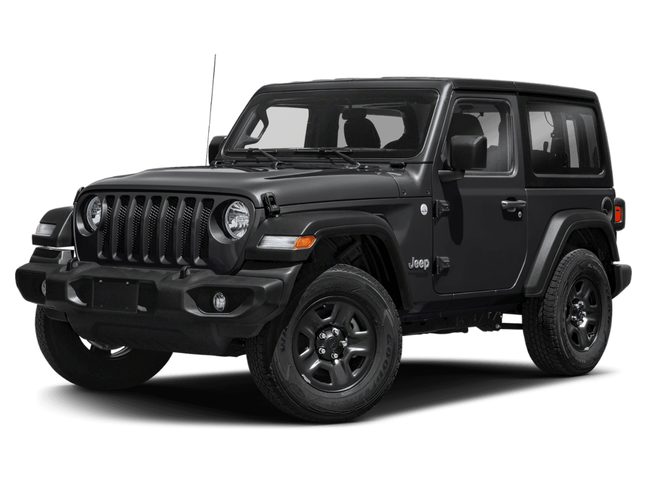 2021 Jeep Wrangler Sport - Front 3/4, facing to the left