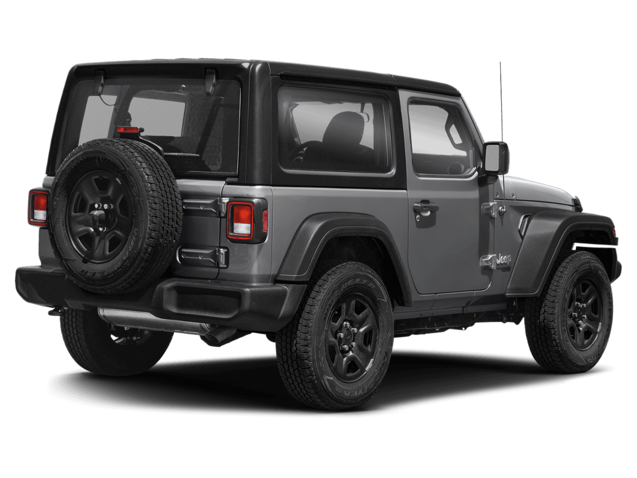 2021 Jeep Wrangler Sport - Rear 3/4, facing to the right