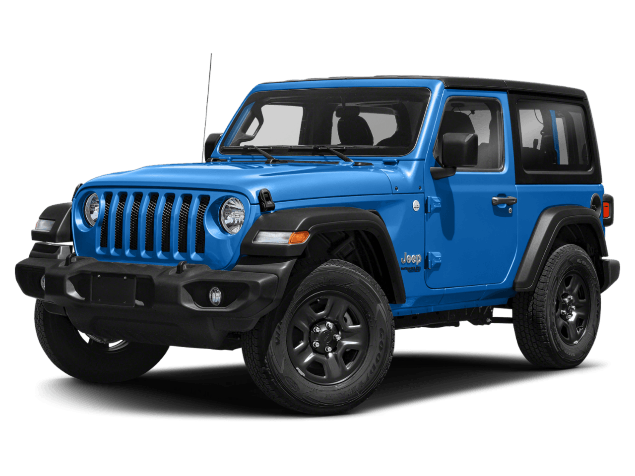 2021 Jeep Wrangler Sport S - Front 3/4, facing to the left