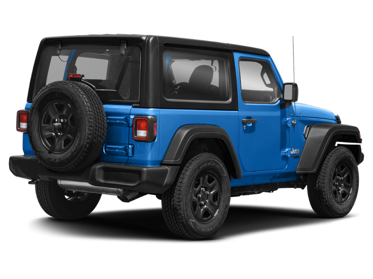 2021 Jeep Wrangler Willys - Rear 3/4, facing to the right