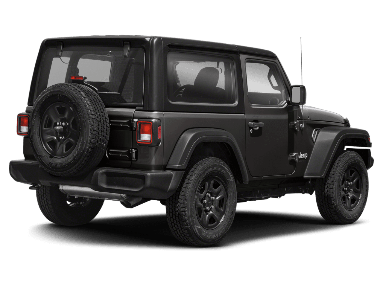 2021 Jeep Wrangler Willys - Rear 3/4, facing to the right