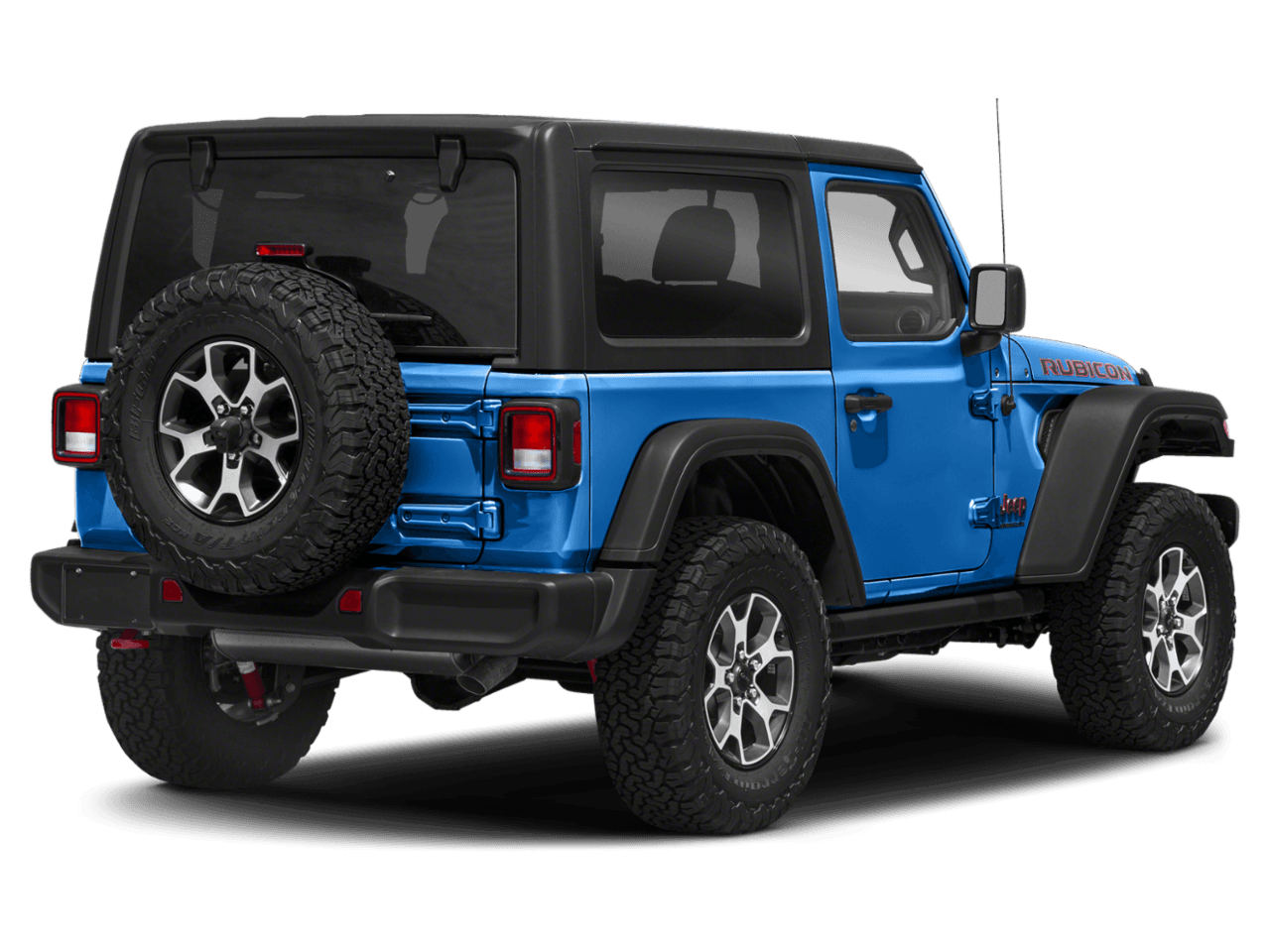 2021 Jeep Wrangler Rubicon - Rear 3/4, facing to the right