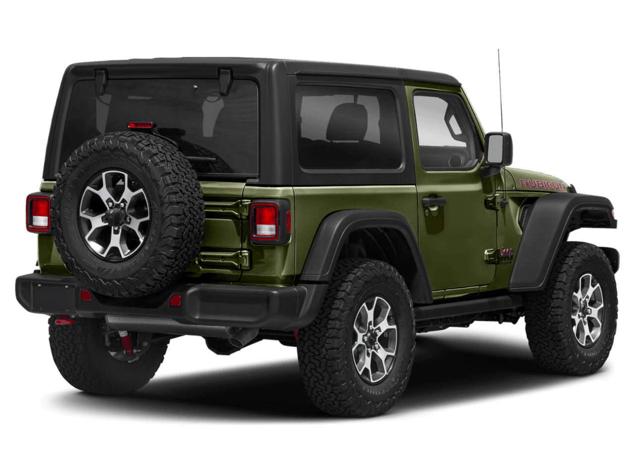 2021 Jeep Wrangler Rubicon - Rear 3/4, facing to the right