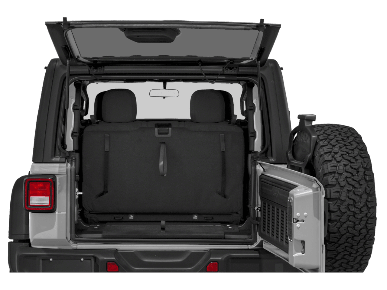 2021 Jeep Wrangler Rubicon - Interior Trunk with Hatch Open Feature