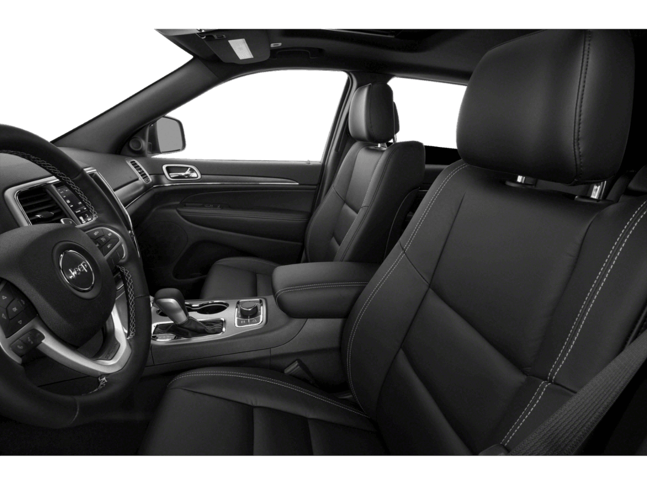 2021 Jeep Grand Cherokee Limited - Interior Driver's Side with Door Open, Front Seat Feature