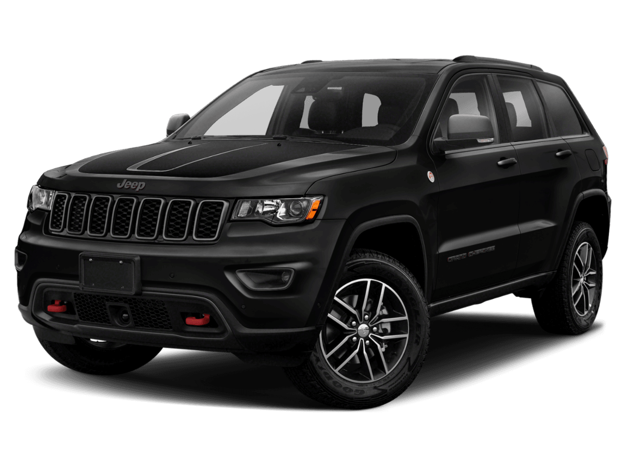 2021 Jeep Grand Cherokee Trailhawk - Front 3/4, facing to the left
