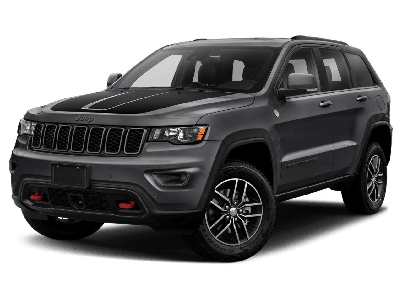 2021 Jeep Grand Cherokee Trailhawk - Front 3/4, facing to the left