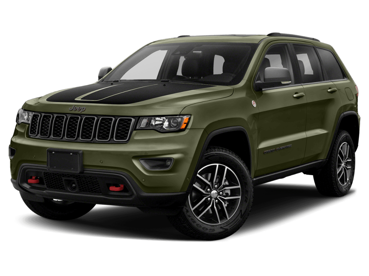 2021 Jeep Grand Cherokee Trailhawk - Front 3/4, facing to the left