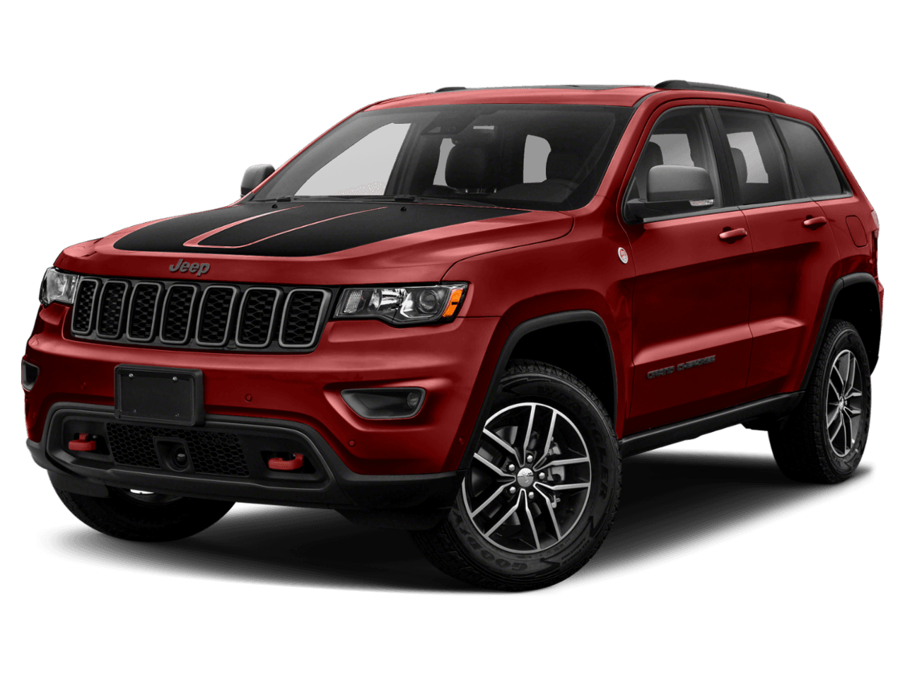2021 Jeep Grand Cherokee Trailhawk - Front 3/4, facing to the left