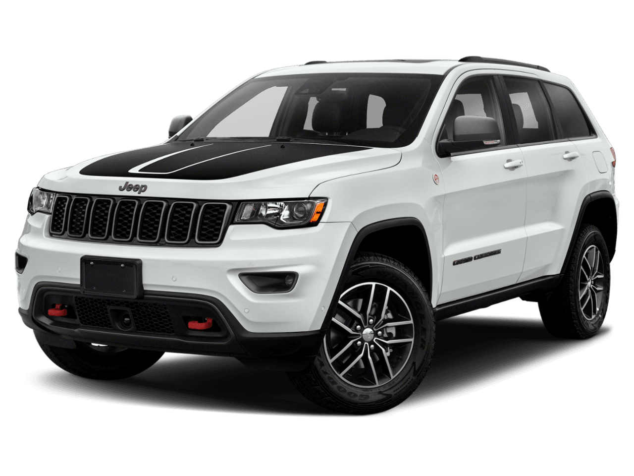 2021 Jeep Grand Cherokee Trailhawk - Front 3/4, facing to the left