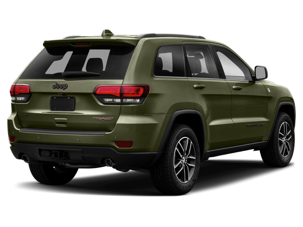 2021 Jeep Grand Cherokee Trailhawk - Rear 3/4, facing to the right