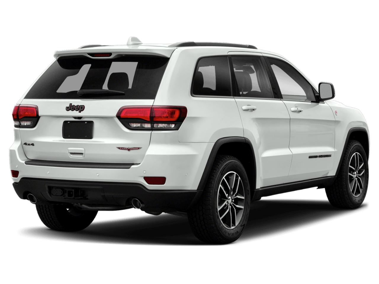 2021 Jeep Grand Cherokee Trailhawk - Rear 3/4, facing to the right