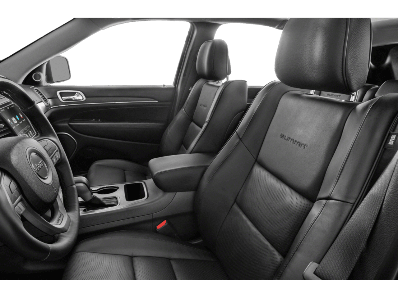 2021 Jeep Grand Cherokee Summit - Interior Driver's Side with Door Open, Front Seat Feature