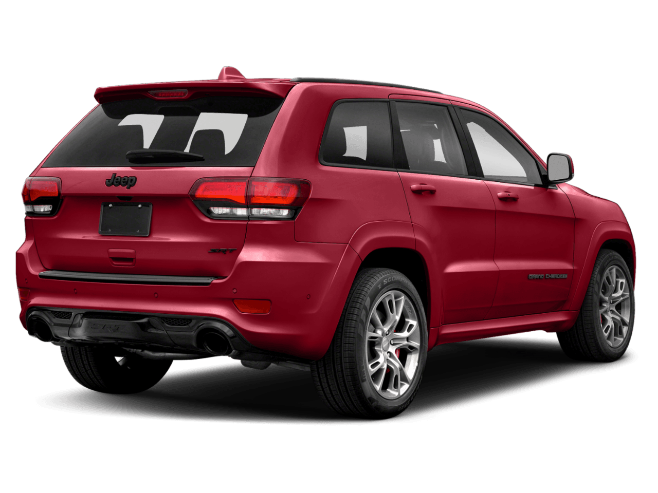 2021 Jeep Grand Cherokee SRT - Rear 3/4, facing to the right