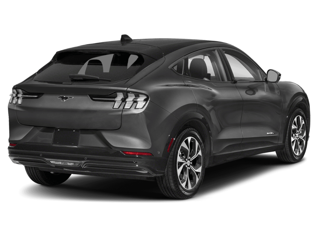 2021 Ford Mustang Mach-E Premium - Rear 3/4, facing to the right